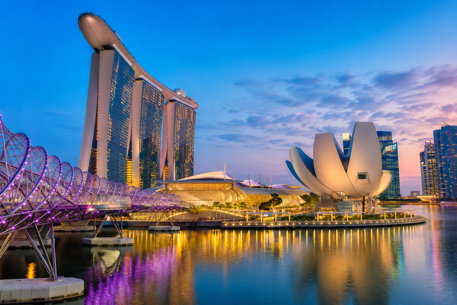 Singapore modern skyline